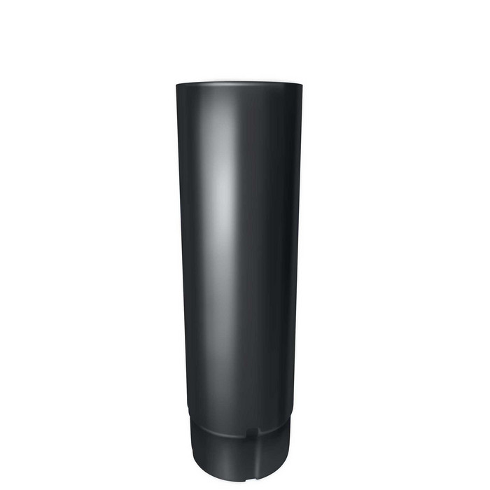 Труба круглая Optima 90мм 2м RAL 7024 - фото №1