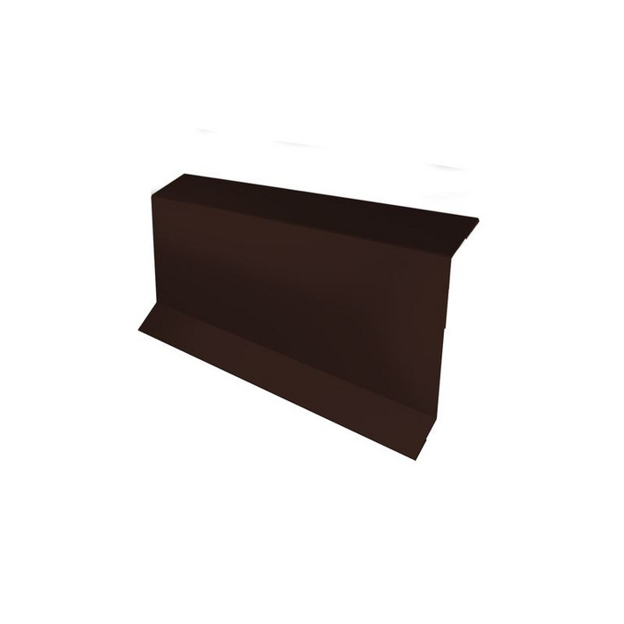 Планка примыкание в штробу 60 Grand Line 0,5 GreenCoat Pural BT, matt RR 33 черный (RAL 9005 черный) - фото №1